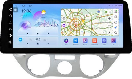 Магнитола для Hyundai i20 2009-2012 (кондиционер) - FarCar монитор 12.3" 2K QLED на Android 14, TS10, CarPlay, 4G SIM-слот