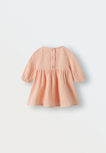 3125-132 Платье из муслина (персик)