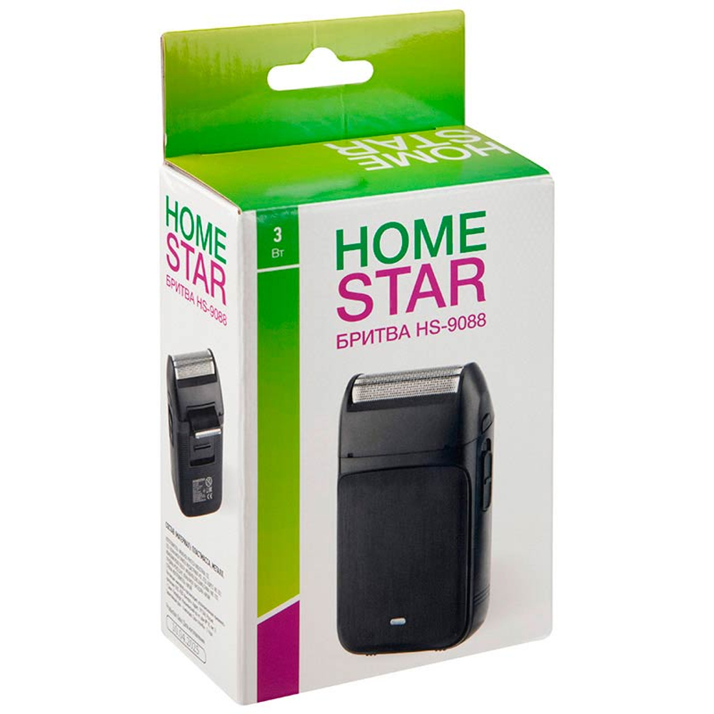 Бритва HOMESTAR HS-9088, работает от аккумулятора