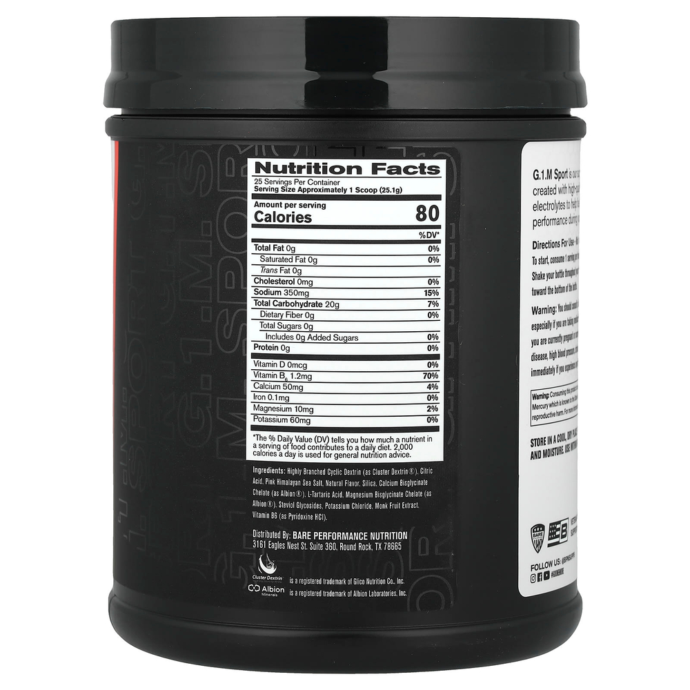 BPN, G.1.M Sport, фруктовый пунш, 628 г (1 фунт 6,2 унции)