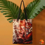 Сумка шоппер с принтом Doki Doki