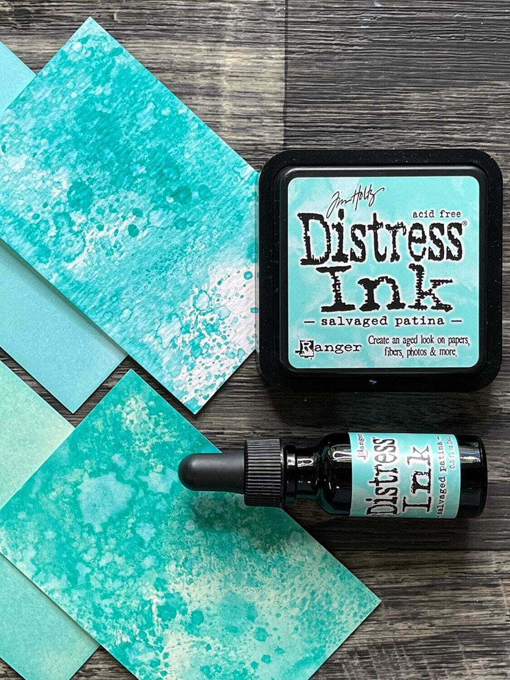 Distress Ink Pad. Salvaged Patina
