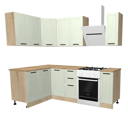 Gracia (Real) Набор мебели для кухни (Снежное дерево)