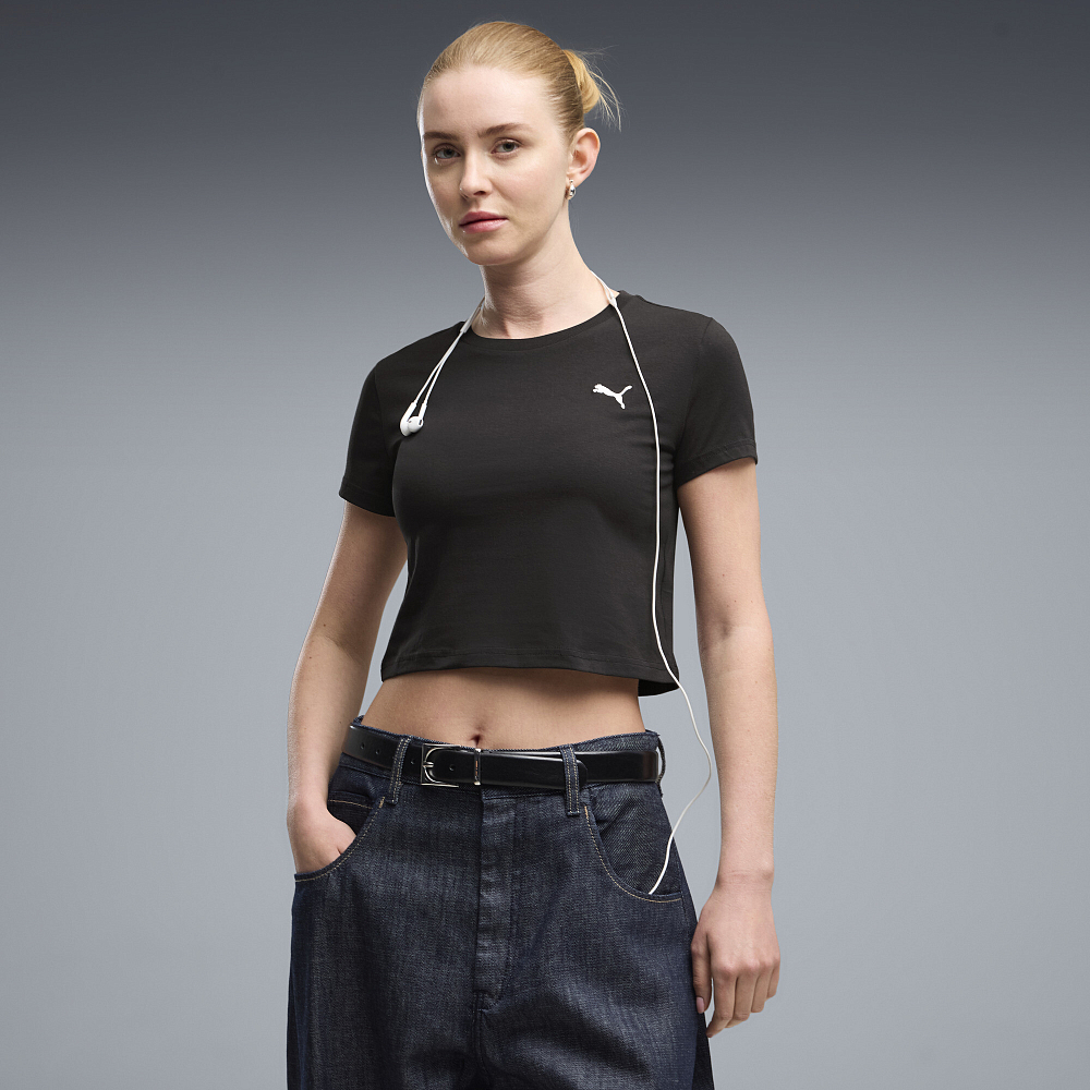 Женская футболка PUMA Wardrobe Essentials Baby Tee