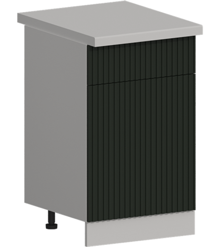 Кухня Модуль ШН1Я 500 Графит / Насыщенно-зеленый