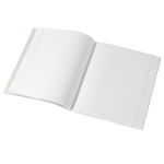 Тетрадь 48л., А5, клетка, Alingar "Flowers", скрепка, мелованный картон (стандарт), выб УФ лак, блок офсет, 4 дизайна в пленке т/у