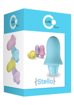 Голубой вибростимулятор STELLA BULLET - 7,5 см.