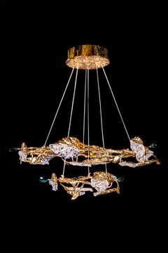 Подвесная люстра LED 85W 3000К LE3037/800-2K GD золото Olivia Leon