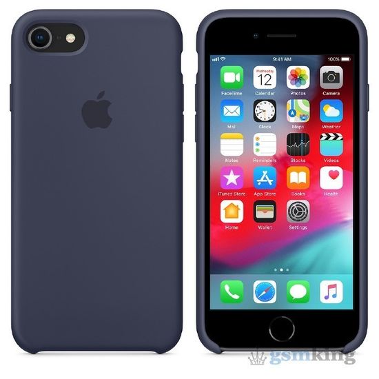 Silicone Case iPhone 7 | 8 | SE 2020 | 2022 Midnight Blue (Темно-синий)