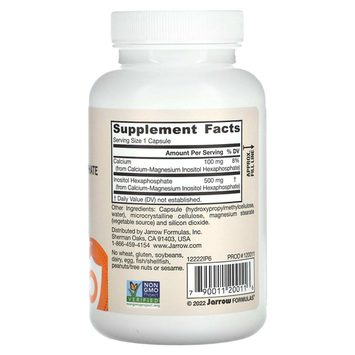 Jarrow Formulas, IP6 для веганов, 120 растительных капсул