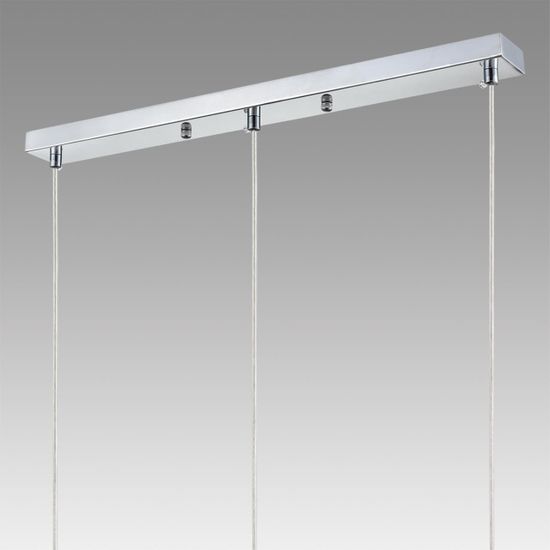 8102/3A COMFI LN25 326 хром/прозрачный металл/металл Подвес Е14 3*40W 220V ISHA