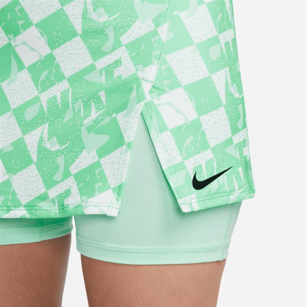 Теннисная юбка Nike Court Dri-Fit Printed Victory Skirt - mint foam/black