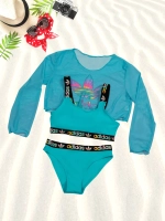 купальник раздельный спортивный с топом парео