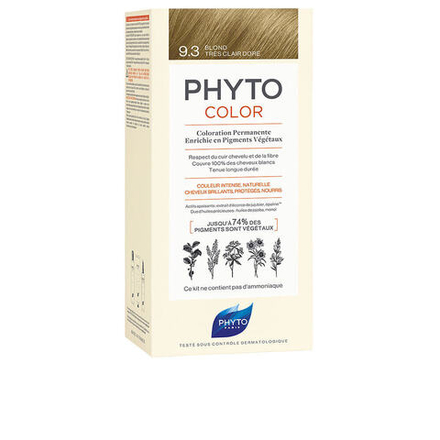 Phyto PhytoColor Permanent Color 9.3 Стойкая краска для волос, с растительными пигментами, оттенок очень светлый золотистый блонд