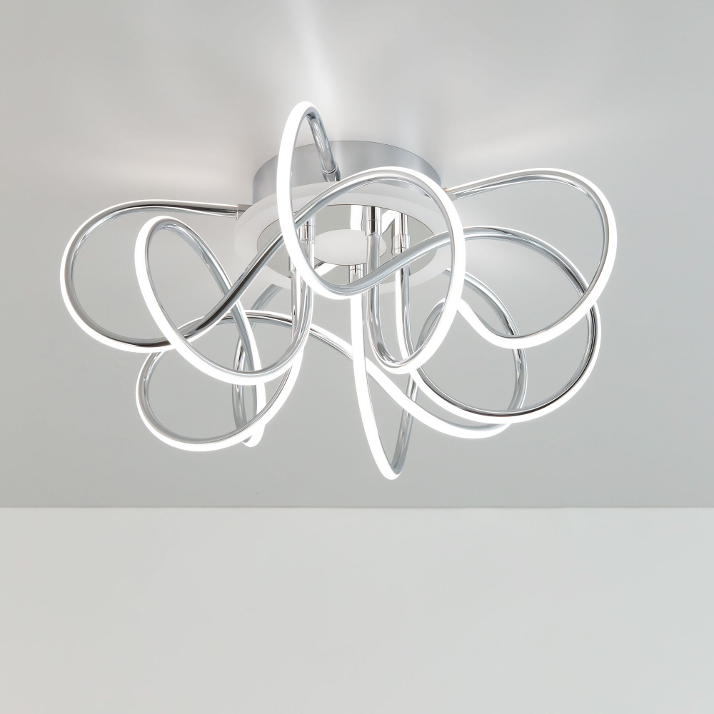 Citilux Джемини Смарт CL229A151E RGB Умная люстра Хром