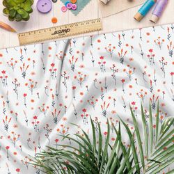 Ткань мембрана нежные полевые цветочки