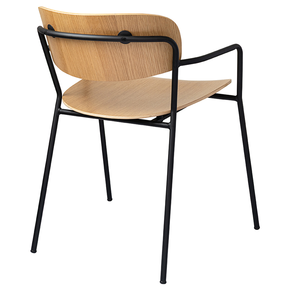 Стул с подлокотниками torfrid, светлый орех