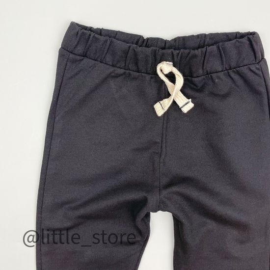 Брючки из футера(тонкого), Черные