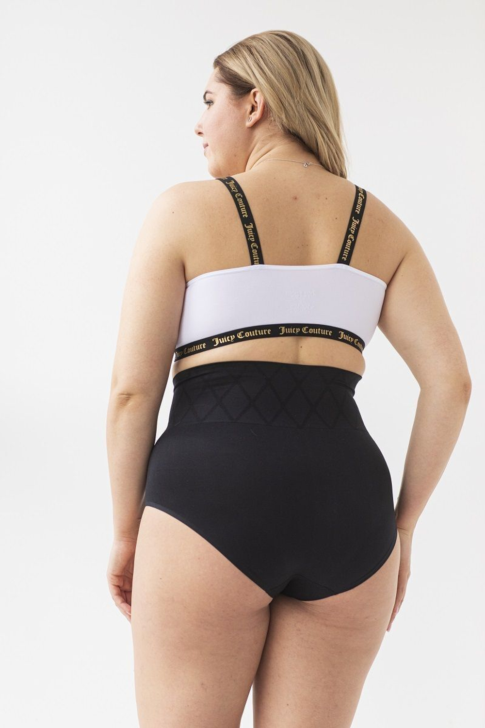 Набор из 2 бесшовных утягивающих трусиков (Размер: L) (Цвет: черный с бежевым)