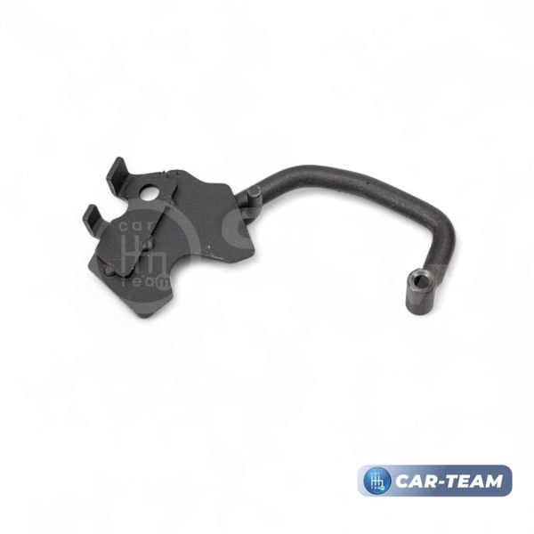 Подлокотник с боксом Hyundai Accent, Getz из экокожи с узором - красный ромбик, "Аламар"