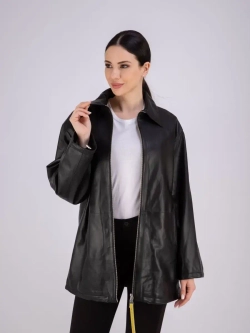 Плащ женский из натуральной кожи Турция