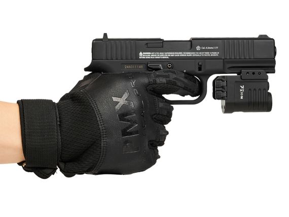 Фонарь подствольный пистолетный Skywoods Raccoon Laser 360 люмен, красный ЛЦУ