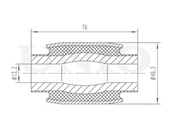 Сайлентблок задней балки UNIO RMP-20210