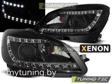 Передние фары Mercedes C W204 daylight black D1S