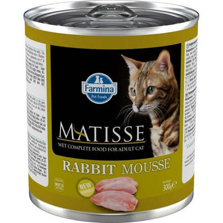 Farmina Matisse 300г конс. Rabbit Mousse Влажный корм для кошек Кролик