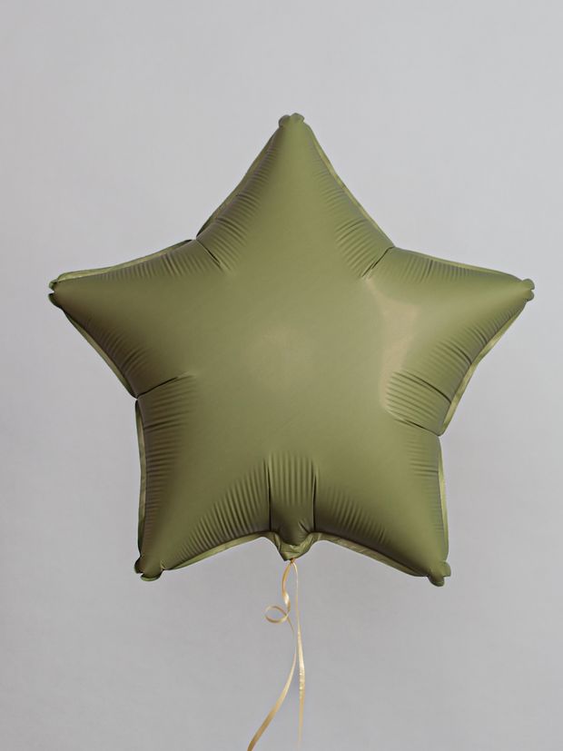 F Шар (18''/46 см) Звезда, Оливковый, Матовый (БГ-17)