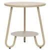 Столик журнальный Stian, Ø50 см, бежевый