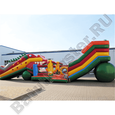 Большая надувная горка "Дракоша"