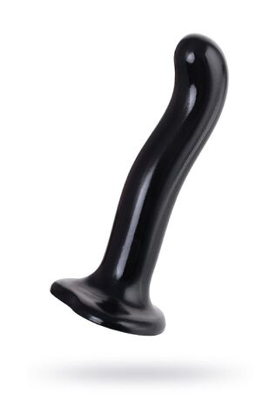 Черный стимулятор для пар P&G-Spot Dildo Size M - 18 см. (Цвет: черный)