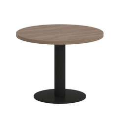 Onix Direct Стол журнальный круглый O.SJ-1 Дуб Аризона/Металл Черный 600*600*450