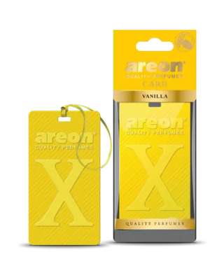 Ароматизатор полимерный подвесной Areon CARD X (Vanilla/Ваниль) ЧЗБ