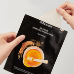 JMsolution Питательная тканевая маска с мёдом и красным женьшенем The Origin Honey Red Ginseng Mask
