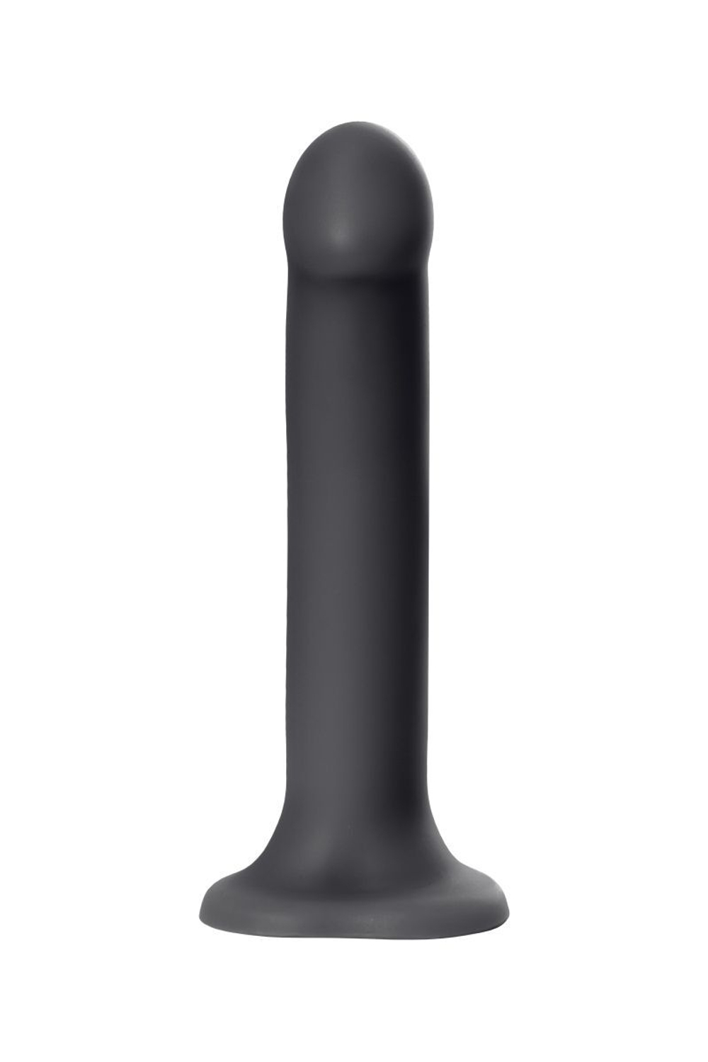 Черный фаллос на присоске Silicone Bendable Dildo XL - 20 см.