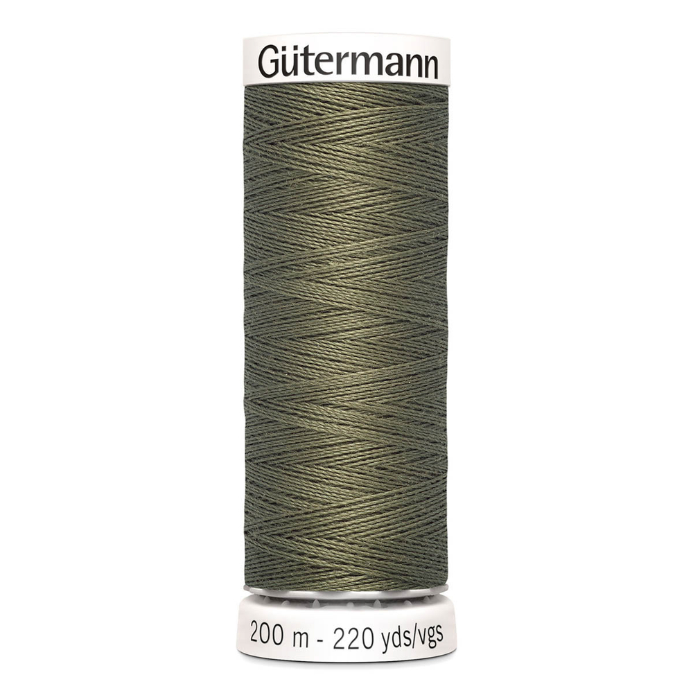 01 Нить Sew-All 100/200 м для всех материалов, 100% полиэстер Gutermann 748277 (825 золотисто-оливковый)
