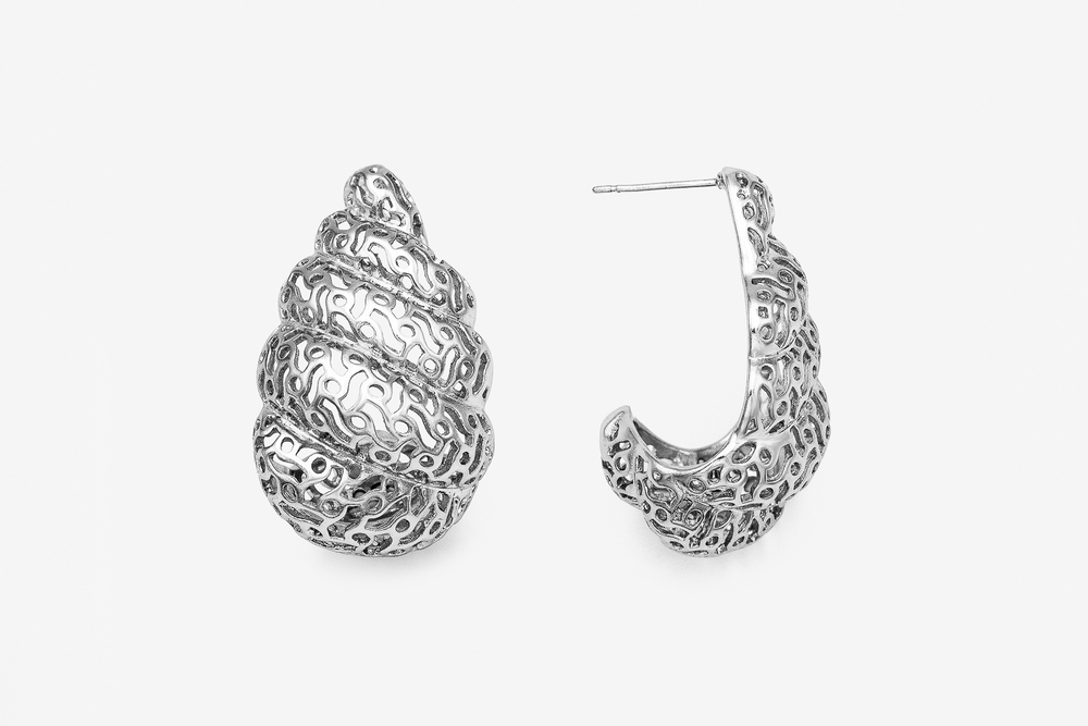 Серьги-гвоздики "Винтаж. Капли", 36мм