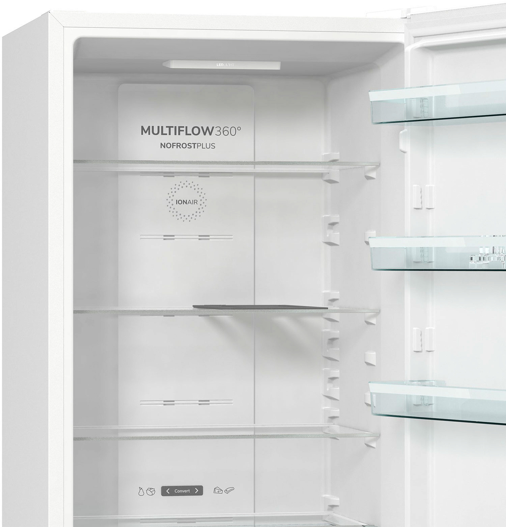 Отдельностоящий двухкамерный холодильник Gorenje NRK 6201 SYW