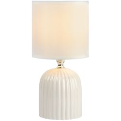 Настольная лампа Rivoli May 7548-501 1 х Е14 40 Вт керамика белая с абажуром | Rivoli