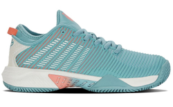 Женские теннисные кроссовки K-Swiss Hypercourt Supreme HB - nile blue/blanc de blanc/desert flower