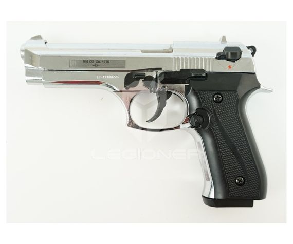 Охолощенный пистолет Beretta 92 СО Курс-С (B92 СО) 10ТК Хром