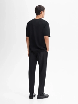 Massimo Dutti Футболка из мягкой ткани, черный