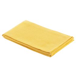 Набор из двух кухонных вафельных полотенец горчичного цвета из коллекции Essential, 50х70 см