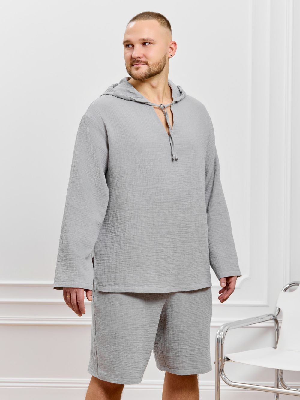 Костюм мужской Нептун-1 Виотекс СЕРЫЙ