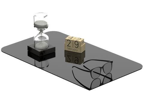 Чёрное глянцевое оргстекло (акрил) 600х350х3мм для предметной фотосъёмки