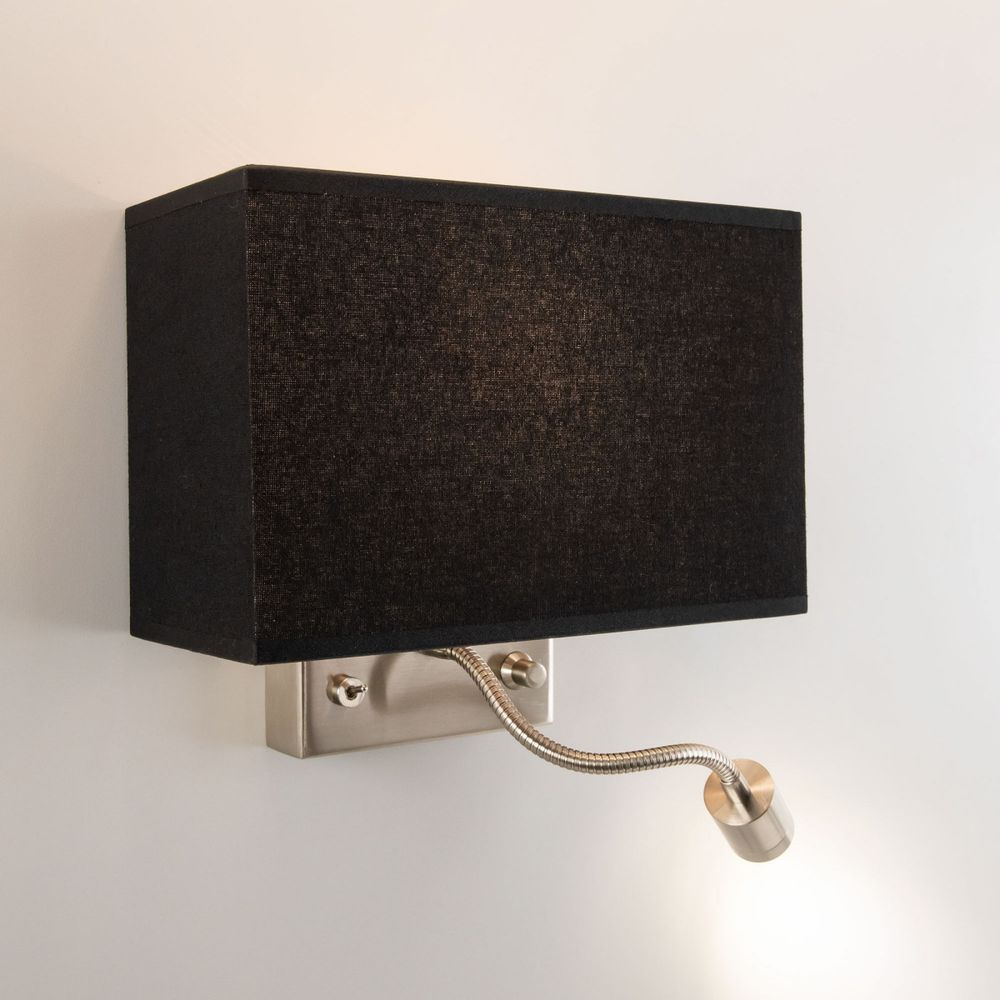 Citiluх Декарт CL704301 Бра с чёрным абажуром и диммером