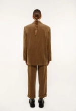 Вельветовый костюм, коричневый