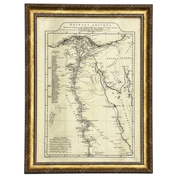 Д’Анвиль Ж. Карта Египта. Aegyptus Antiqua. Резцовая гравюра. Лондон, 1794